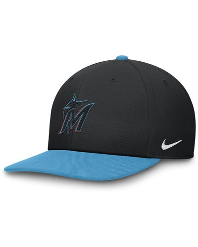 Nike Miami Marlins Evergreen Pro Dri-fit Mlb Adjustable Hat - Blue
