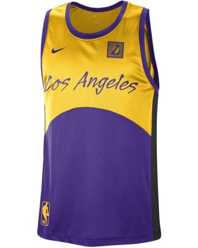 Buy Nike Purple Los Angeles Lakers Thermal Fir Fleece Pants for Men in  Bahrain