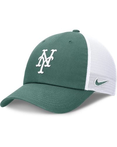 Nike New York Mets Bicoastal Club Mlb Trucker Adjustable Hat - Green