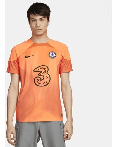 Nike Chelsea F.c. 2022/23 Stadium Goalkeeper Dri-fit Football Shirt 50% Recycled Polyester - Orange