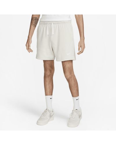 Nike Club Fleece French Terry Flow Shorts - White