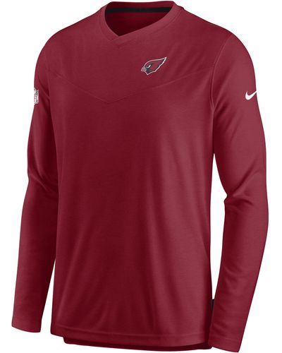 Nike Men's Dri-Fit Sideline Coach (NFL Buffalo Bills) Long-Sleeve Top in Red, Size: 2XL | 00M265N81-0BK