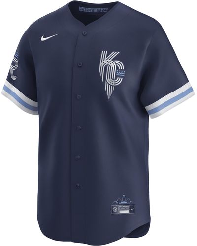 Nike Kansas City Royals City Connect Dri-fit Adv Mlb Limited Jersey - Blue