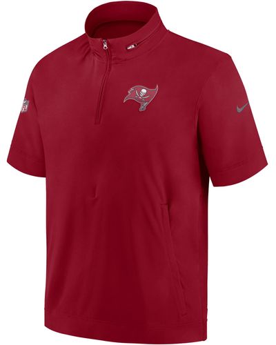 Nike Sideline Coach (nfl Tampa Bay Buccaneers) Short-sleeve Jacket - Red