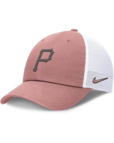 Nike Pittsburgh Pirates Statement Club Mlb Trucker Adjustable Hat - Pink