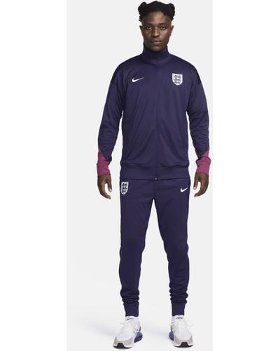 Nike England Strike Dri-fit Football Knit Tracksuit Polyester - Blue