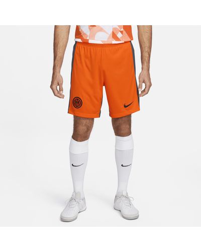 Nike Shorts da calcio dri-fit inter 2023/24 stadium da uomo - Arancione