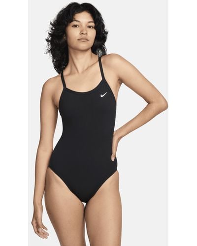 Nike Hydrastrong Racerback One-piece Swimsuit - Black