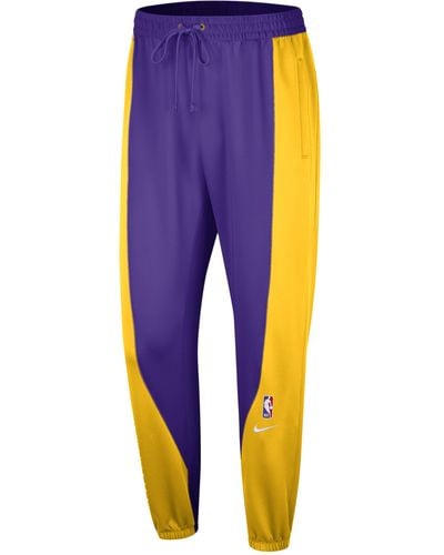 Los Angeles Lakers Showtime Men's Nike Dri-FIT NBA Full-Zip Hoodie. Nike LU