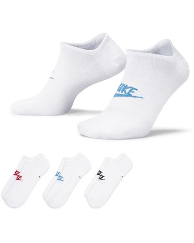 Nike Sportswear Everyday Essential No-show Socks (3 Pairs) 50% Recycled Polyester - Multicolour
