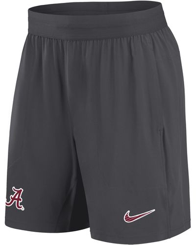 Nike Alabama Crimson Tide Sideline Dri-fit College Shorts - Gray