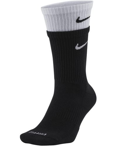 Nike Everyday Plus Cushioned Training Crew Socks Polyester - Black
