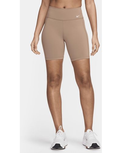 Nike Shorts per il ciclo modello ciclista a vita media 18 cm one leak protection - Neutro