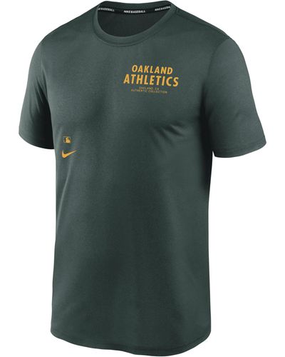 Nike Oakland Athletics Authentic Collection Early Work Men's Dri-fit Mlb T-shirt - Green