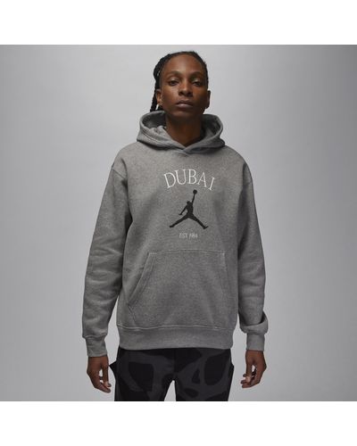 Nike Jordan Dubai Pullover Hoodie Polyester - Grey