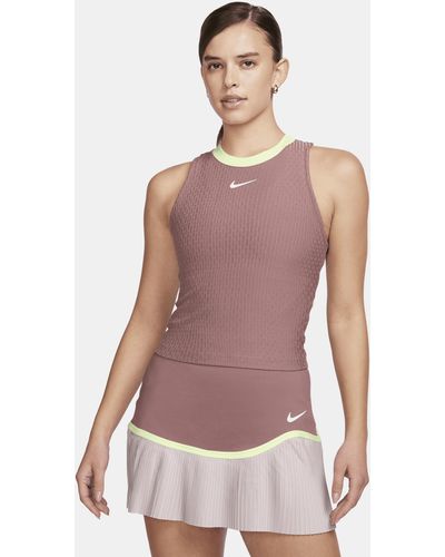 Nike Canotta da tennis dri-fit court slam - Viola