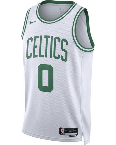 Nike Boston Celtics Association Edition 2022/23 Dri-fit Nba Swingman Jersey - Gray