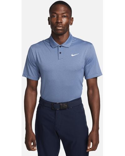 Nike Tour Dri-fit Golfpolo - Blauw