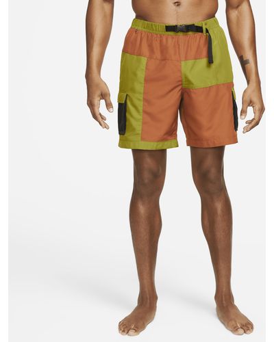 Nike 7" Cargo Swim Volley Shorts - Orange
