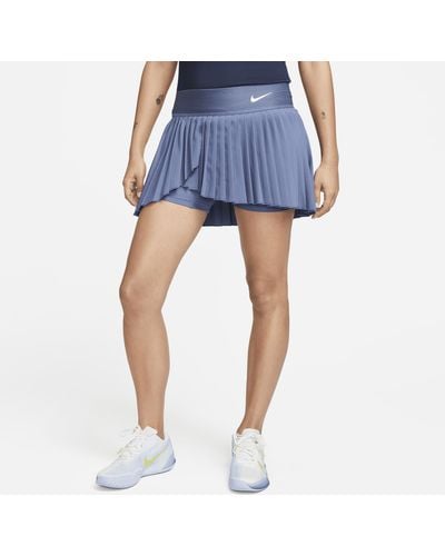 Nike Court Dri-fit Advantage Pleated Tennis Skirt Polyester - Blue