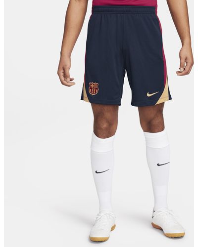 Nike F.c. Barcelona Strike Dri-fit Football Shorts 50% Recycled Polyester - Blue