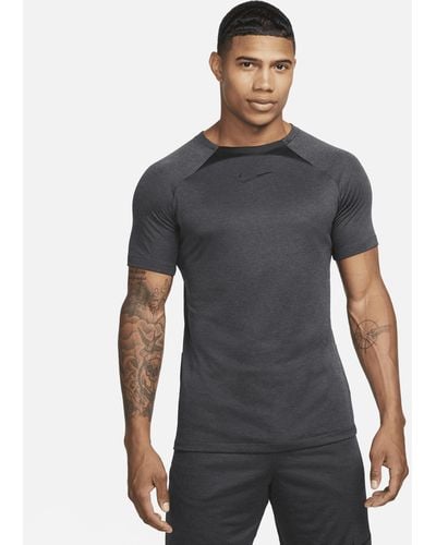 Nike Academy Dri-fit Short-sleeve Football Top Polyester - Gray