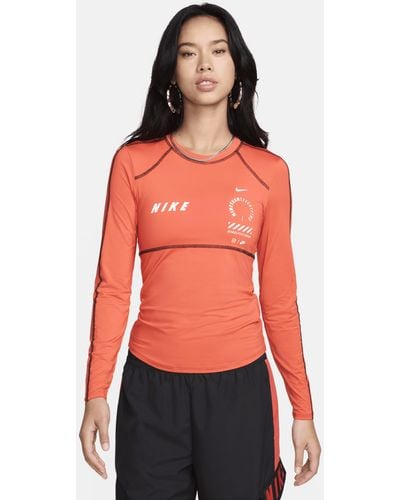 Nike Sportswear Top Met Lange Mouwen - Rood