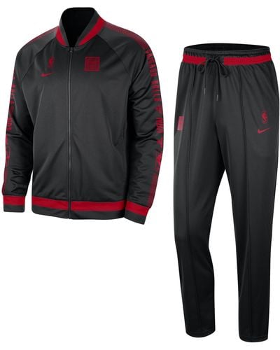 Nike Chicago Bulls Starting 5 Dri-fit Nba Tracksuit Polyester - Black