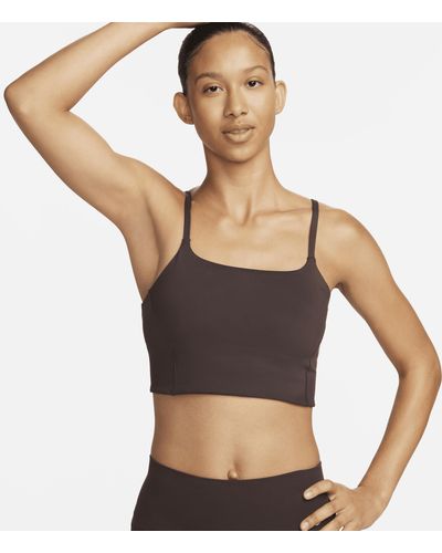 Nike One Convertible Light-support Lightly Lined Longline Sports Bra - Gray