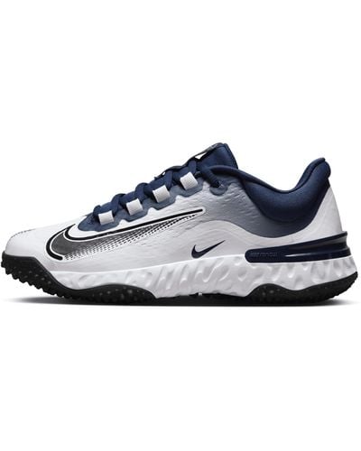Nike Alpha Huarache Elite 4 Turf Softball Shoes - Blue