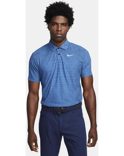 Nike Tour Dri-fit Adv Golf Polo - Blue