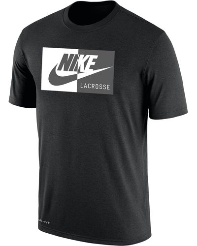 Nike Swoosh Lacrosse T-shirt - Black