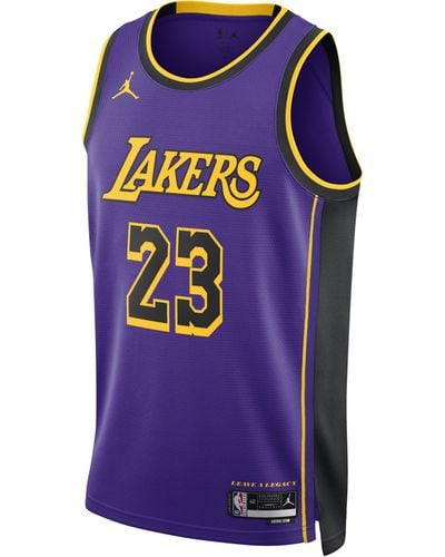 Nike Los Angeles Lakers Statement Edition Dri-fit Nba Swingman Jersey - Purple
