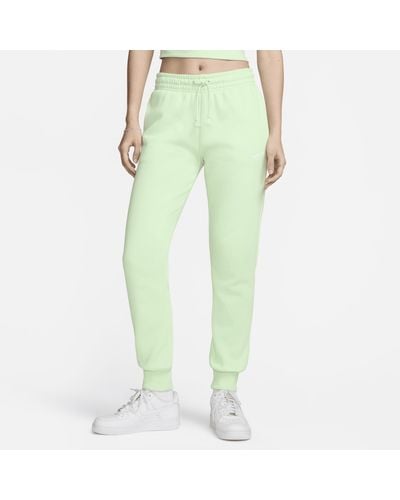 Nike Sportswear Phoenix Fleece Mid-rise Joggers - Green