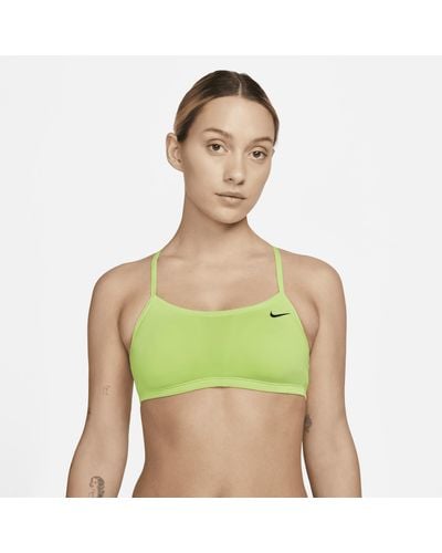 Nike Essential Racerback Bikini Top 50% Recycled Polyester - Green