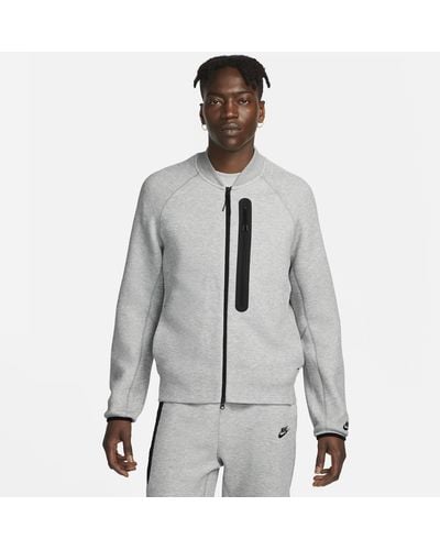 Nike Giacca bomber sportswear tech fleece - Grigio