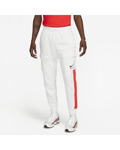 Nike Air Fleece Cargo Pants in Grey for Men | Lyst UK