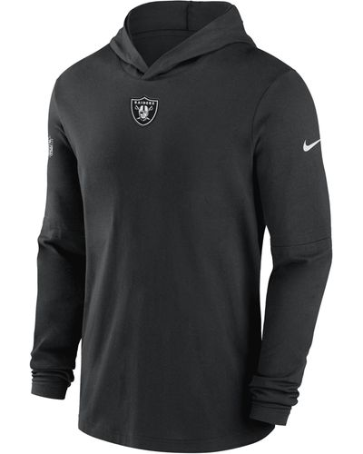 Nike Los Angeles Chargers Sideline Men's Dri-fit Nfl Long-sleeve Hooded Top - Black