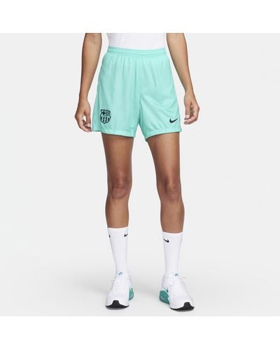 Nike Shorts da calcio dri-fit fc barcelona 2023/24 stadium da donna - Blu