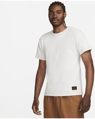 Nike Life Short-sleeve Knit Top Cotton - White