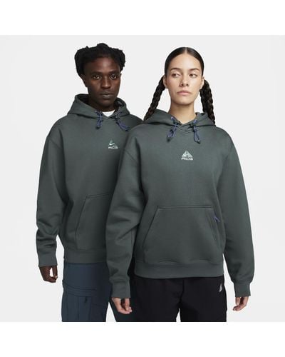 Nike Acg Therma-fit Fleece Pullover Hoodie - Green