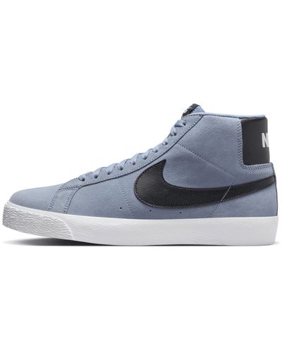 Nike Sb Zoom Blazer Mid Skate Shoes - Blue