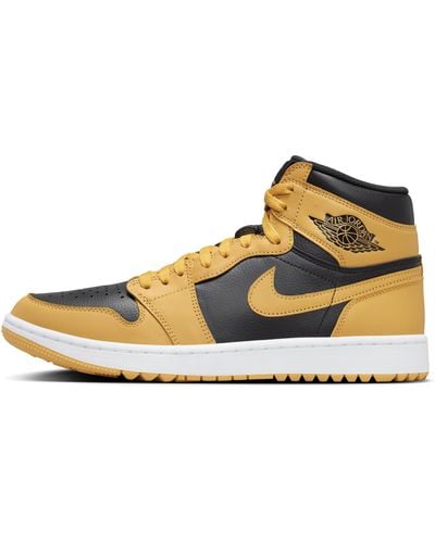Nike Air Jordan I High G Golf Shoes - Yellow