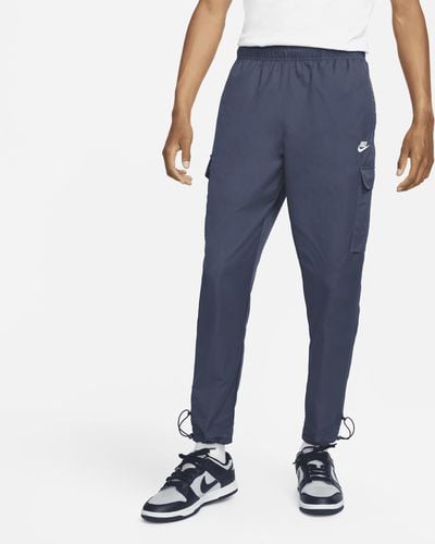 Nike Pantaloni in tessuto sportswear repeat - Blu