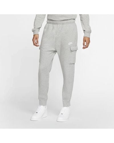 Nike Pantaloni cargo sportswear club fleece - Grigio