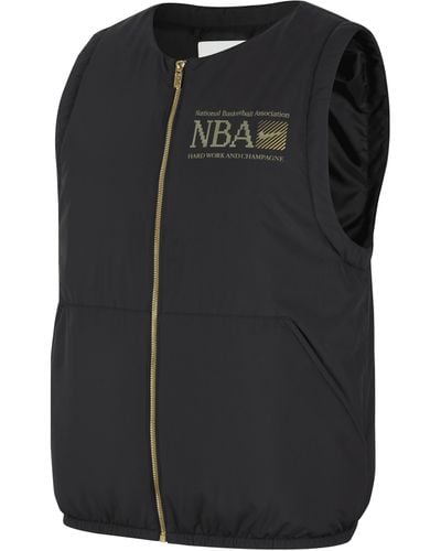 Nike Team 31 Club Therma-fit Nba Woven Gilet 50% Recycled Polyester - Black