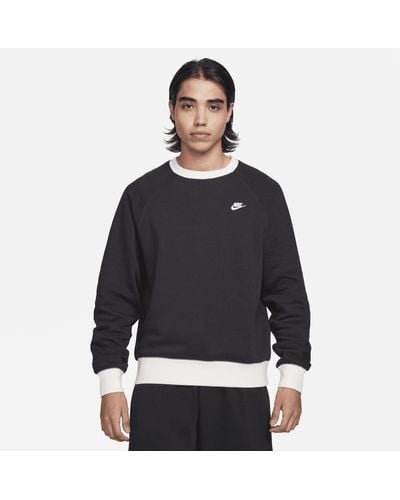 Nike Club Fleece Long-sleeve Raglan Crew Polyester - Black