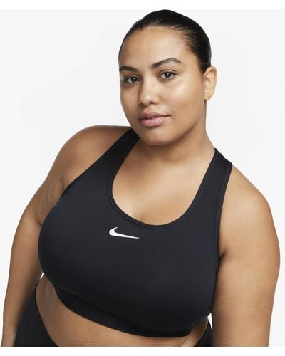 Nike Swoosh Medium-support Padded Sports Bra 50% Recycled Polyester - Blue
