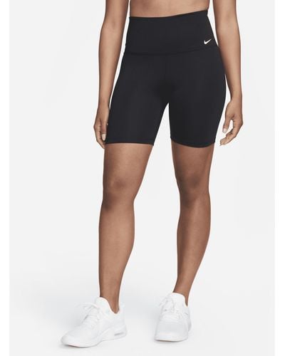 Nike Shorts da ciclista 18 cm a vita alta dri-fit one - Blu