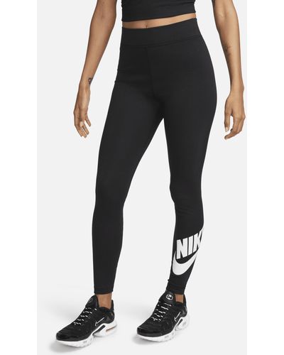 Nike Sportswear Classics High-waisted Graphic leggings Polyester - Black